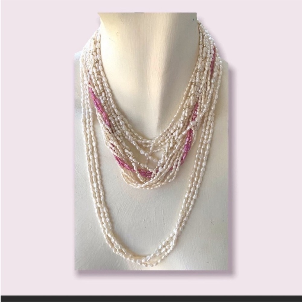 Pearl Necklace Lot Mixed Vintage Jewelry